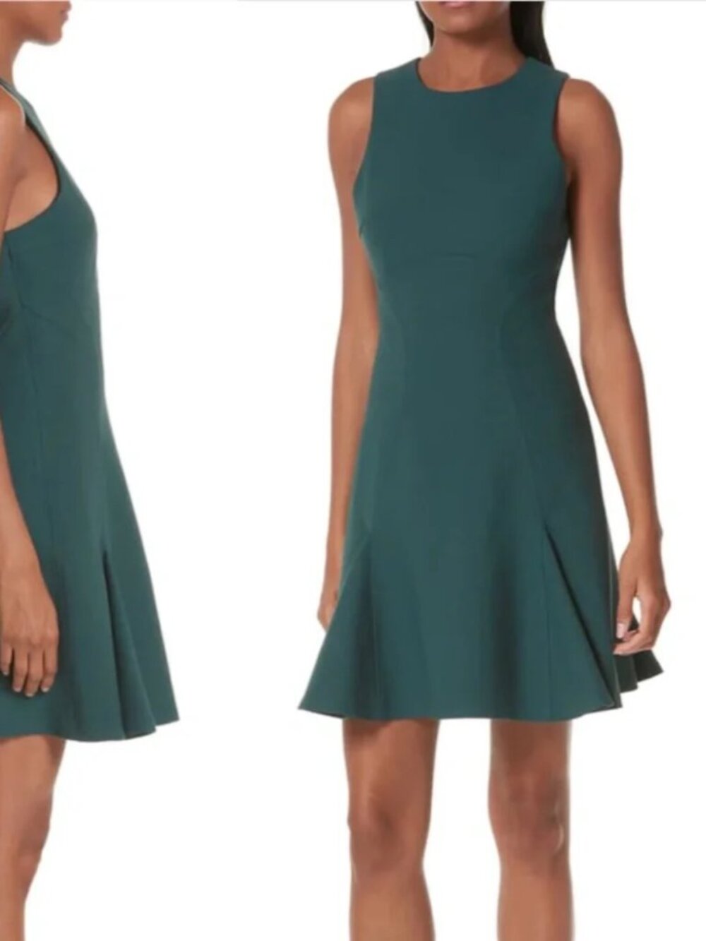 CINQ À SEPT Elizabeth Crew Neck Mini Dress 2112